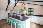 Kitchen island with additional seating